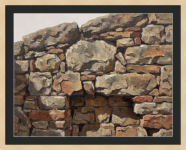 Rough Hewn Stone Wall Texture