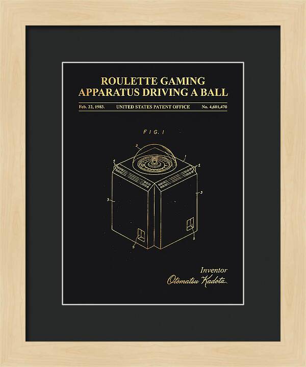 Roulette Gaming Apparatus Gold Patent Us4601470a