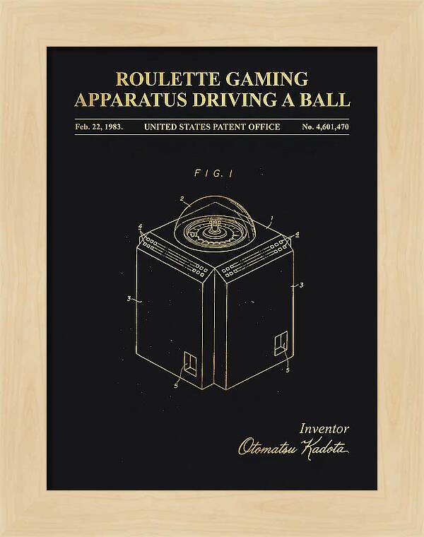 Roulette Gaming Apparatus Gold Patent Us4601470a