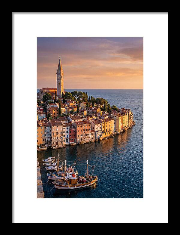 Rovinj Old Town At Golden Hour