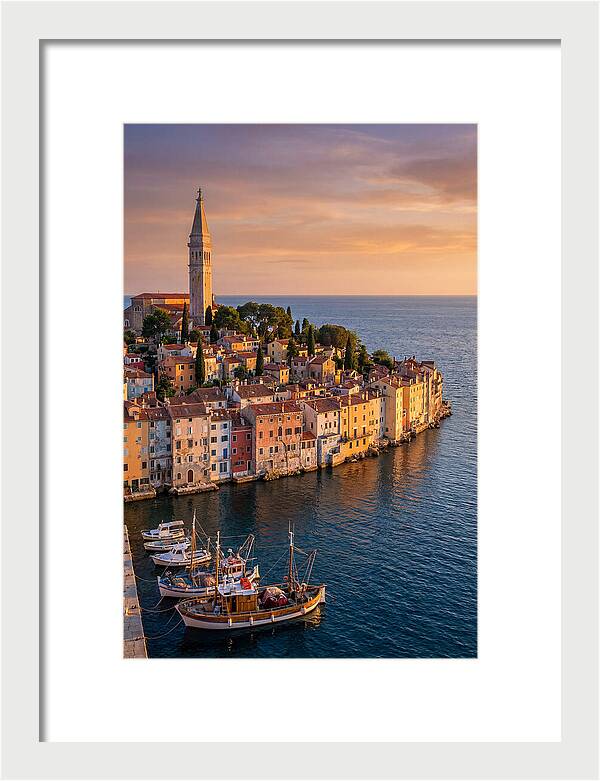 Rovinj Old Town At Golden Hour