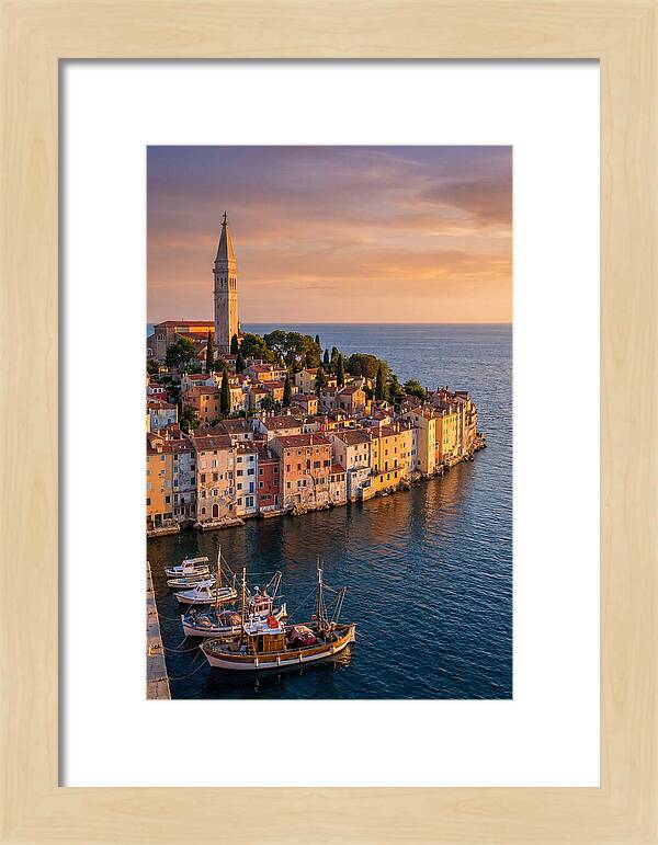 Rovinj Old Town At Golden Hour