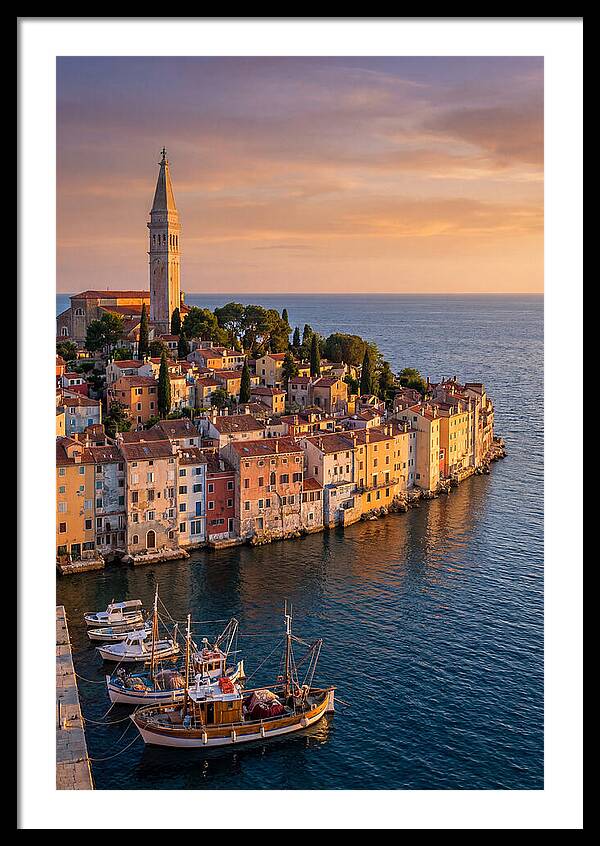 Rovinj Old Town At Golden Hour