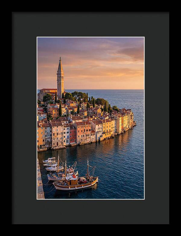 Rovinj Old Town At Golden Hour