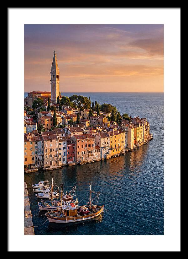 Rovinj Old Town At Golden Hour