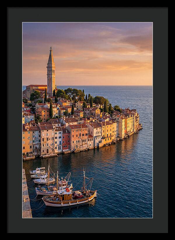 Rovinj Old Town At Golden Hour