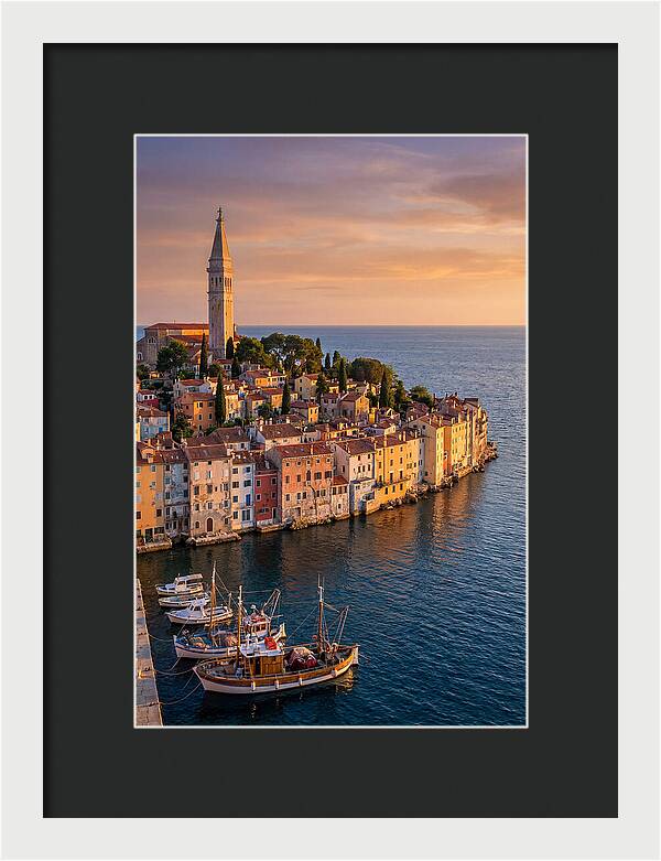 Rovinj Old Town At Golden Hour