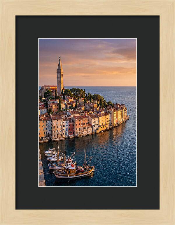 Rovinj Old Town At Golden Hour