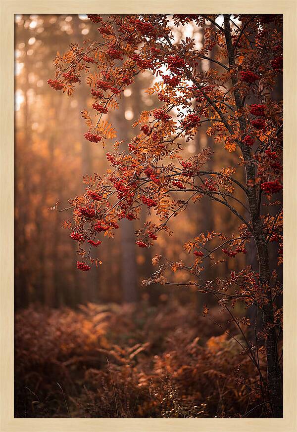 Rowan Tree In Autumn Glow