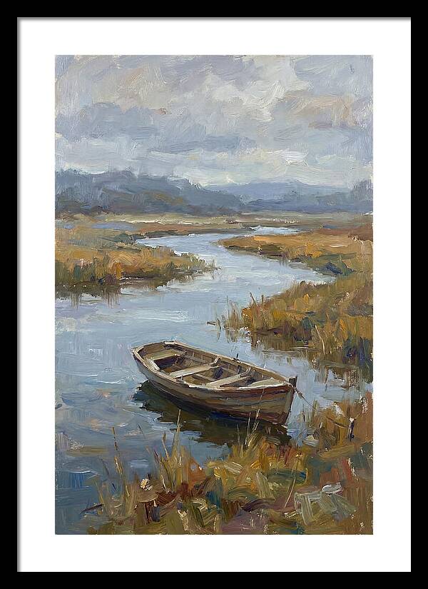 Rowboat Amidst Tranquil Waters