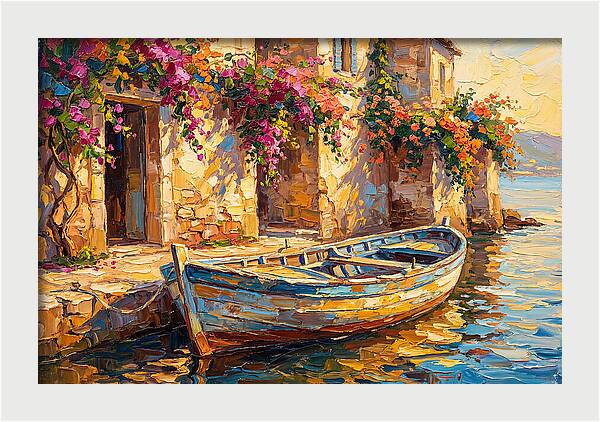 Rowboat By The Mediterranean