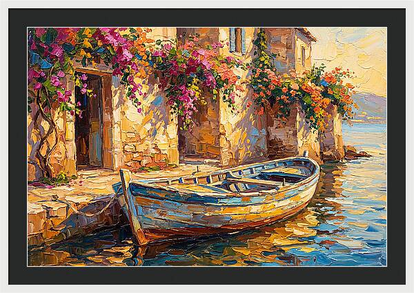 Rowboat By The Mediterranean