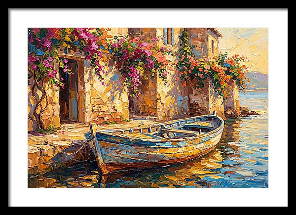 Rowboat By The Mediterranean