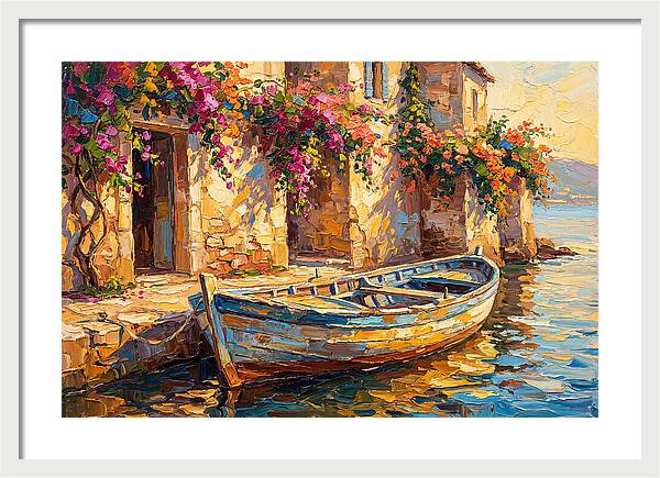 Rowboat By The Mediterranean