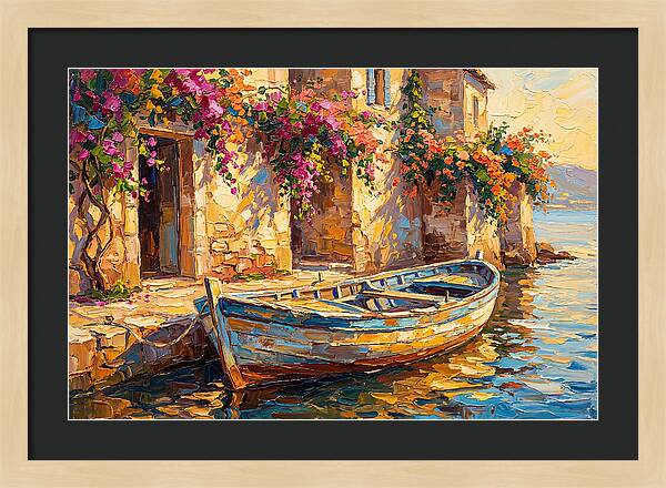 Rowboat By The Mediterranean