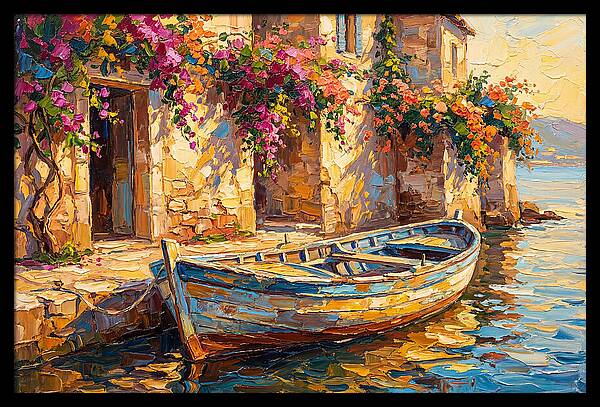 Rowboat By The Mediterranean