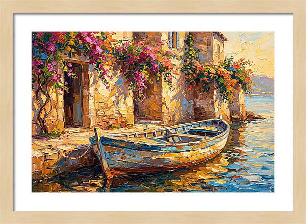 Rowboat By The Mediterranean
