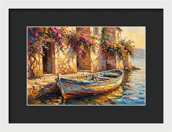 Rowboat By The Mediterranean