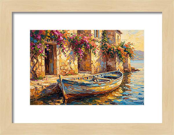Rowboat By The Mediterranean
