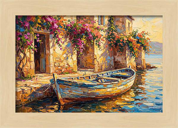 Rowboat By The Mediterranean