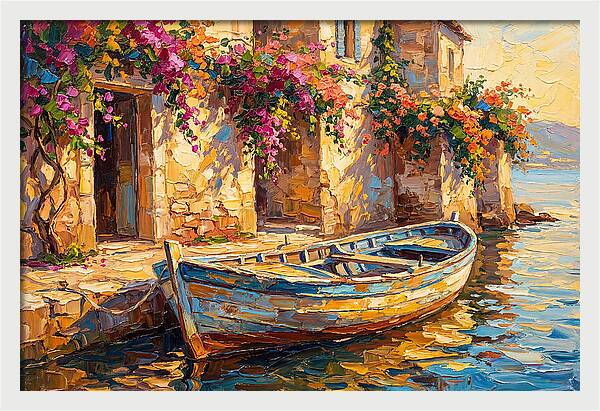 Rowboat By The Mediterranean