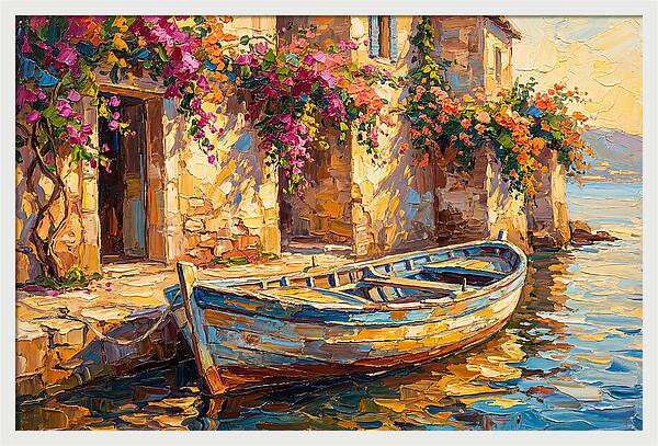Rowboat By The Mediterranean