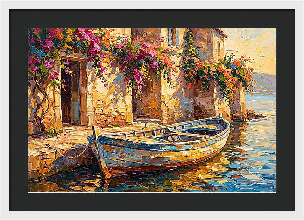 Rowboat By The Mediterranean