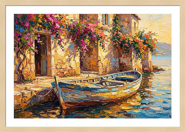 Rowboat By The Mediterranean