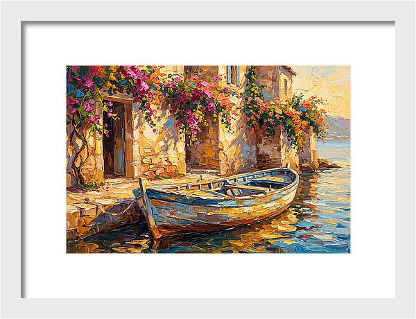 Rowboat By The Mediterranean