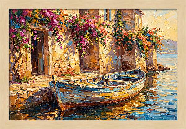 Rowboat By The Mediterranean