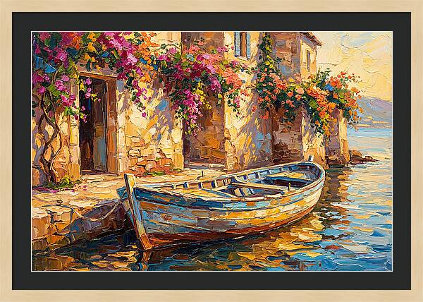 Rowboat By The Mediterranean
