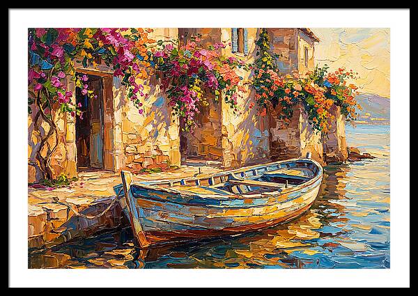 Rowboat By The Mediterranean