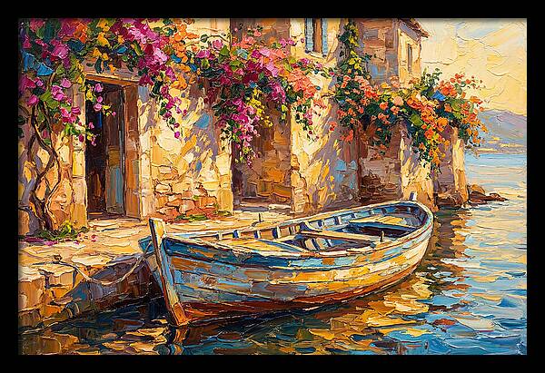 Rowboat By The Mediterranean