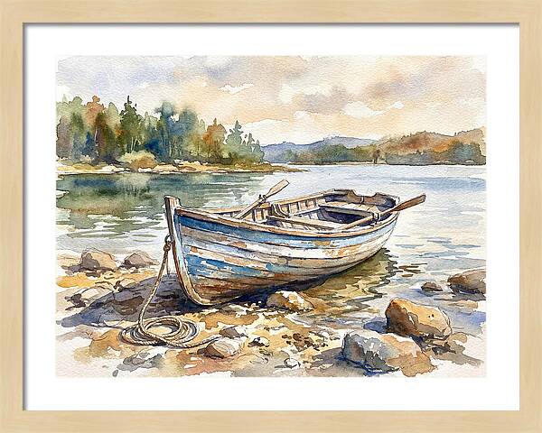 Rowboat By The Shore