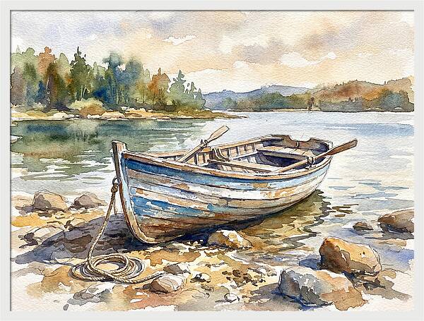Rowboat By The Shore