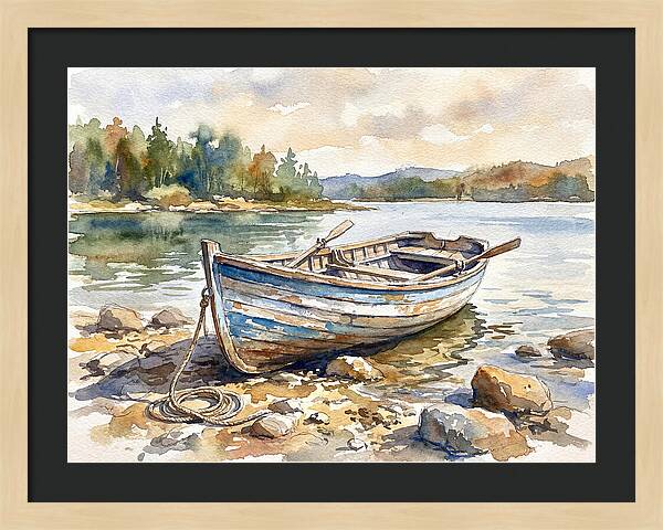Rowboat By The Shore