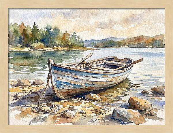 Rowboat By The Shore