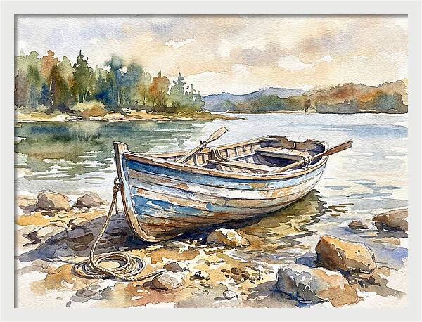 Rowboat By The Shore