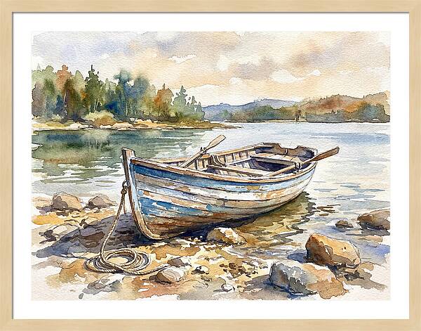Rowboat By The Shore