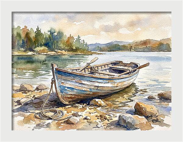Rowboat By The Shore