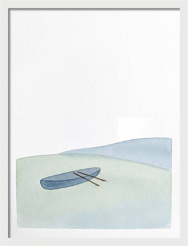 Rowboat In Serene Waters