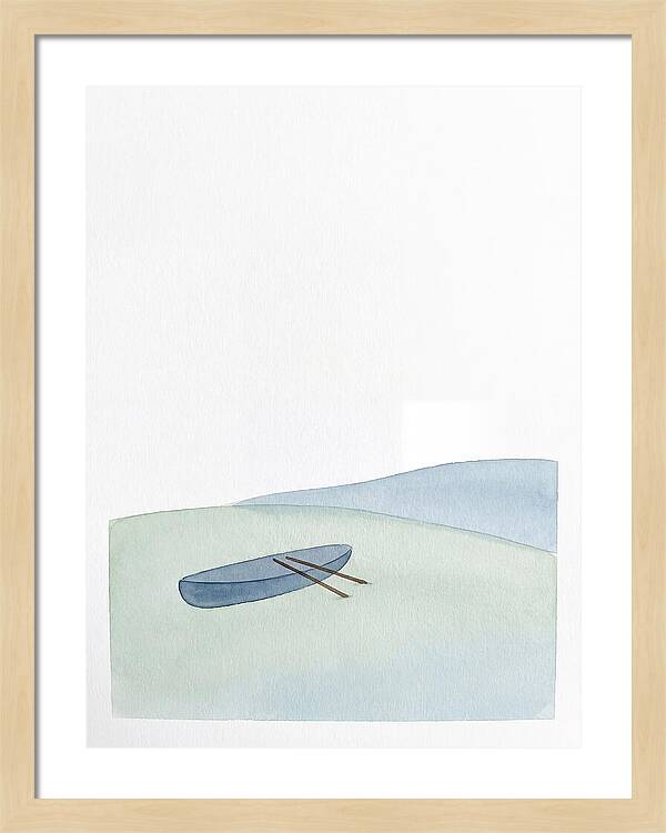 Rowboat In Serene Waters