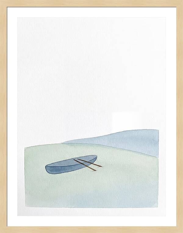 Rowboat In Serene Waters