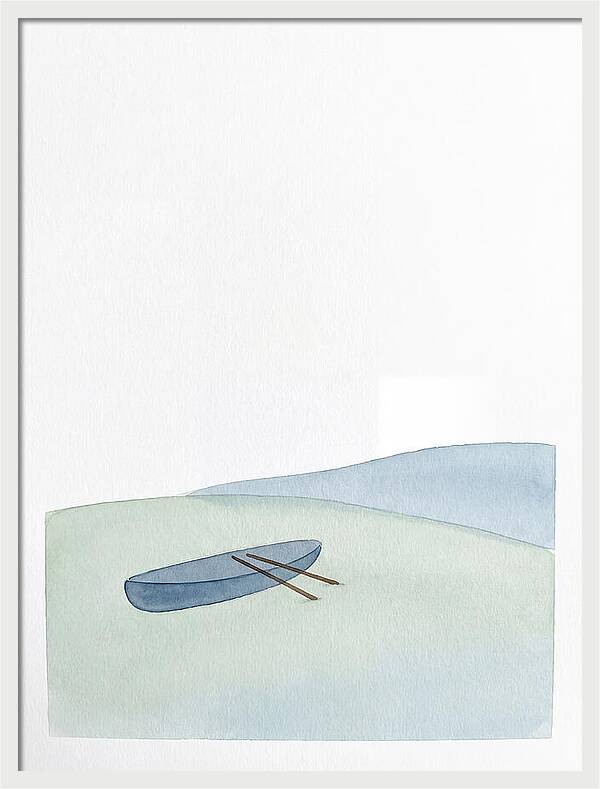 Rowboat In Serene Waters