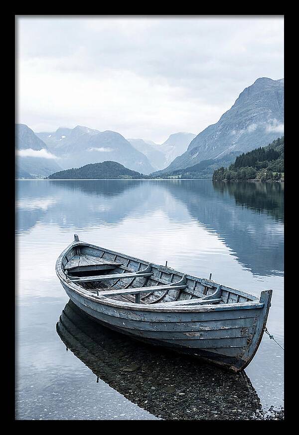 Rowboat On Peaceful Water