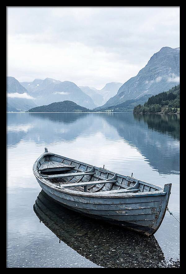 Rowboat On Peaceful Water