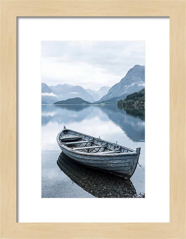 Rowboat On Peaceful Water