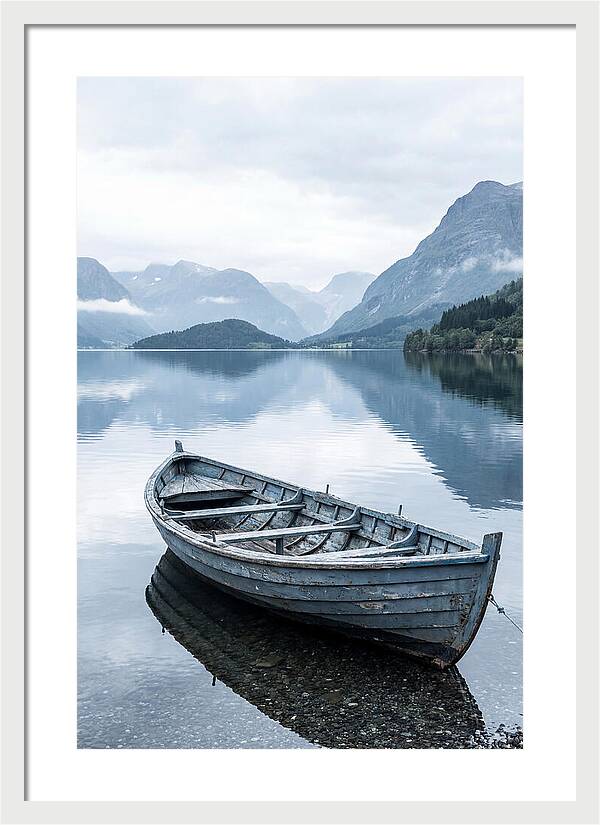 Rowboat On Peaceful Water