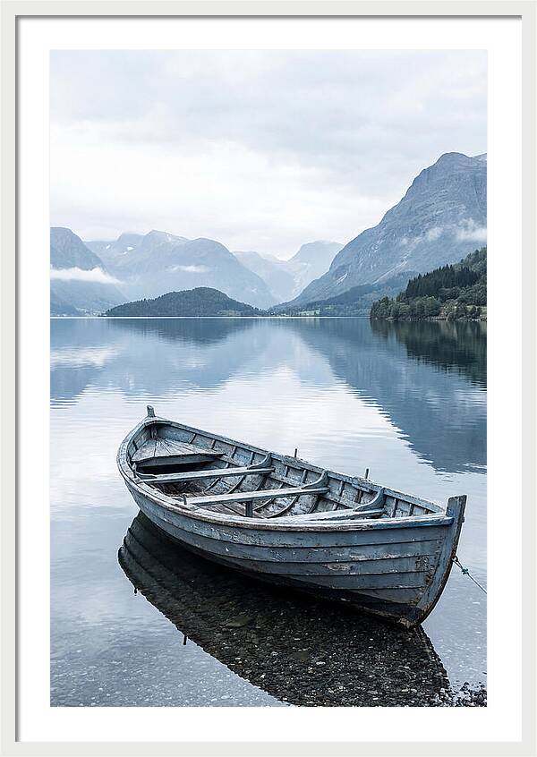 Rowboat On Peaceful Water