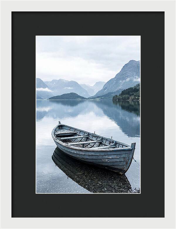 Rowboat On Peaceful Water